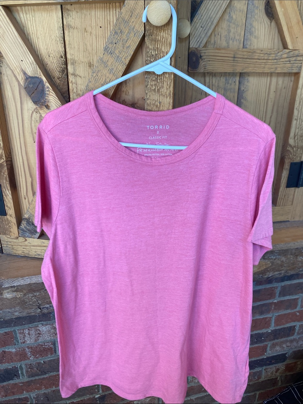 Torrid Pink Crew Neck Short Sleeve Tee 2XL